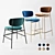 Title: Retro-inspired Calligaris Fifties Stool 3D model small image 1