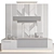 Sleek Modern Reception Desk 3D model small image 4