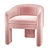 Elegant Eichholtz Pebbles Chair: Three-Legged Luxury 3D model small image 1