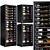 Pevino Wine Fridge Combo 3D model small image 3