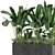 Concrete Pot Outdoor Plants Set 3D model small image 6