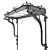 Art-Deco Wrought-Iron Canopy 3D model small image 8