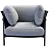 Cozy and Chic Can Armchair 3D model small image 2