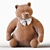 Cuddly Bear Plush Toy 3D model small image 6