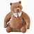 Cuddly Bear Plush Toy 3D model small image 11