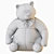Cuddly Bear Plush Toy 3D model small image 14