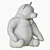 Cuddly Bear Plush Toy 3D model small image 61