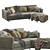 Sophisticated Milan Sofa Revamps Your Living Space 3D model small image 3