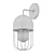 Modern Industrial Cage Wall Sconce 3D model small image 2