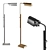 Adjustable Pask Pharmacy Floor Lamp 3D model small image 6