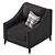 Elegant CORLEONE Armchair - Timeless Luxury 3D model small image 2