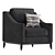 Elegant CORLEONE Armchair - Timeless Luxury 3D model small image 4