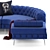 Stylish Chesterfield Corner Sofa 3D model small image 3