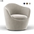 Modern Lina Swivel Chair - Stylish & Functional 3D model small image 1