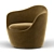 Modern Lina Swivel Chair - Stylish & Functional 3D model small image 4