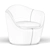 Modern Lina Swivel Chair - Stylish & Functional 3D model small image 5