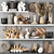 Elegant Home Decor Set 3D model small image 1