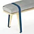 Modern Upholstered Beech Bench by RS Barcelona 3D model small image 3