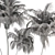 Lush Green Palm Tree Set 185 3D model small image 7