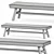 Modern GRAY 15 Upholstered Bench 3D model small image 3