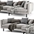 Lappi Chaise Longue Sofa: Modern Comfort and Style 3D model small image 4