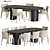 Modern Dining Set 119: Stylish & Versatile 3D model small image 1