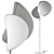 Elegant Manta Floor Lamp 3D model small image 3