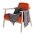 Modern Baltic Chair: Stylish, Comfortable, and Versatile 3D model small image 2