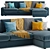 Modern Stylish Ikea Kivik Corner Sofa 3D model small image 2