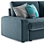 Modern Stylish Ikea Kivik Corner Sofa 3D model small image 5