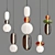 Nordic Glass Pendant Lights 3D model small image 1