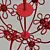 Elegant Floral Chandelier Series 3D model small image 5