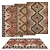 Versatile Set of 6 Rugs 3D model small image 1