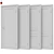 Classical Door Set - 4 Pieces 3D model small image 2