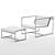 Elegant Alivar Atlanta Armchair 3D model small image 2