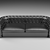 Classic Elegance: Chesterfield Sofa 3D model small image 2