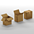 Cardboard Boxes Set, Low Poly 3D model small image 4