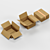 Cardboard Boxes Set, Low Poly 3D model small image 5