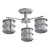 Elegant Rotondum Ceiling Chandelier 3D model small image 2