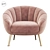 Blush Velvet Primrose Accent Armchair 3D model small image 2