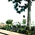 Greenery Box Bench: 102 Plant Set 3D model small image 4