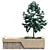 Greenery Box Bench: 102 Plant Set 3D model small image 6