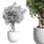 Modern Concrete Vase Outdoor Plant 3D model small image 2