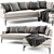 Andes Sofa by West Elm: Modern Comfort in Minimal Design 3D model small image 3