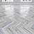 Oak Parquet: Herringbone, Linear, Chevron 3D model small image 4