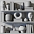 Modern Decorative Shelf Set - Elegant Home Accent 3D model small image 8