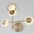 Matte Gold Wall Sconce: Modern Elegance 3D model small image 1