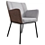 Elegant MONTÈL Hills Dining Chair 3D model small image 1