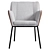 Elegant MONTÈL Hills Dining Chair 3D model small image 2