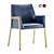 Elegant Bravo Admiral Dining Armchair 3D model small image 1